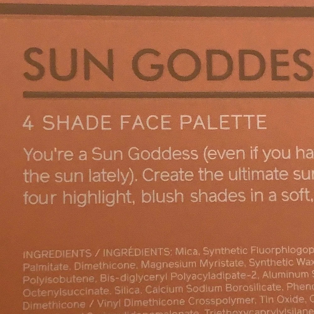 Hipdot 'Sun Goddess' 4 Shade Face Palette